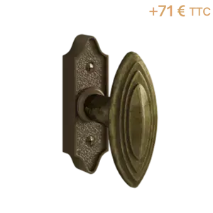 Crémone vieux laiton